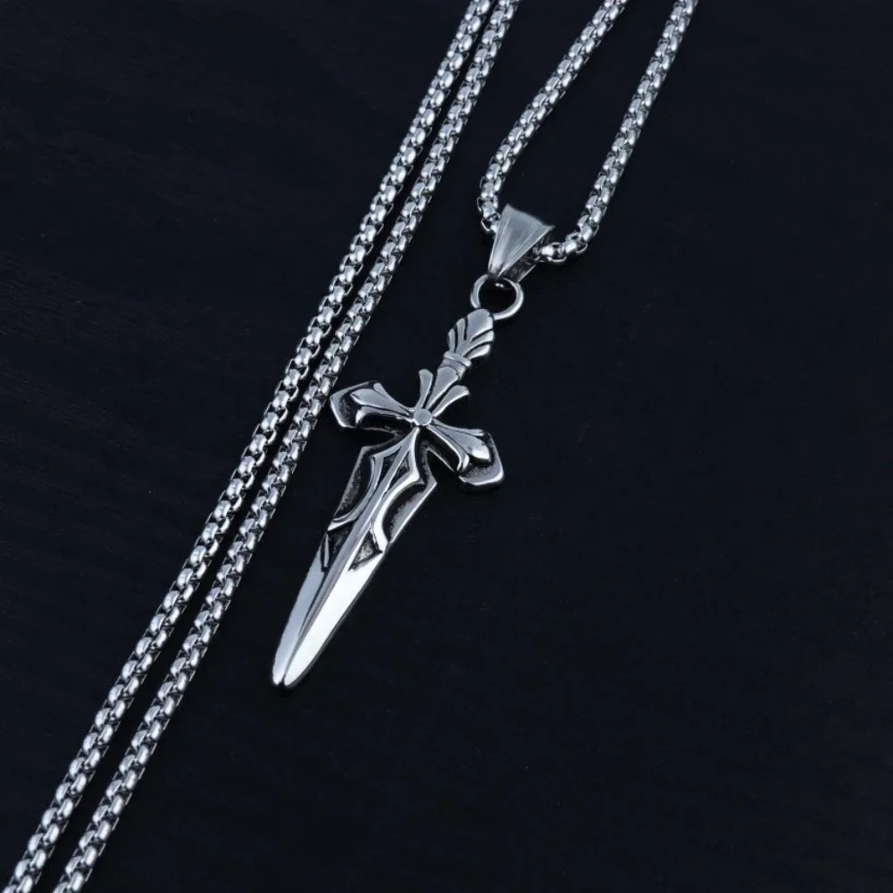 ❤️Fashion cross hip hop pendant necklace for women/men, N90201P180